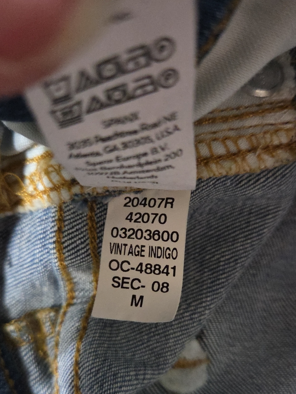 SPANX SEAMED FRONT WIDE LEG DENIM JEANS VINTAGE INDIGO MEDIUM 6 / 8 - Picture 13 of 14
